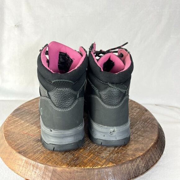 Wolverine Boots Womens 7.5M Piper Black Leather Work Safety Steel Toe Lace Up - Picture 3 of 14